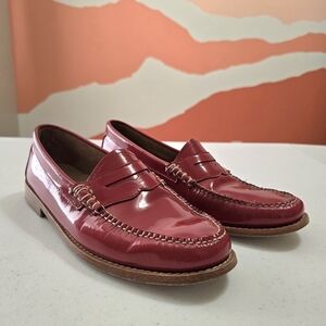 G.H. Bass & Co. Red Penny Loafers